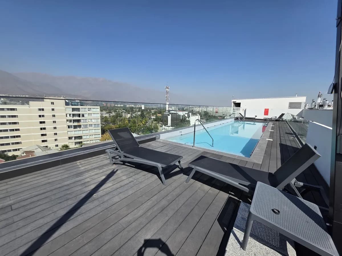 Departamento nuevo de 1 dormitorio, Metro Manquehue, Las Condes — foto 4
